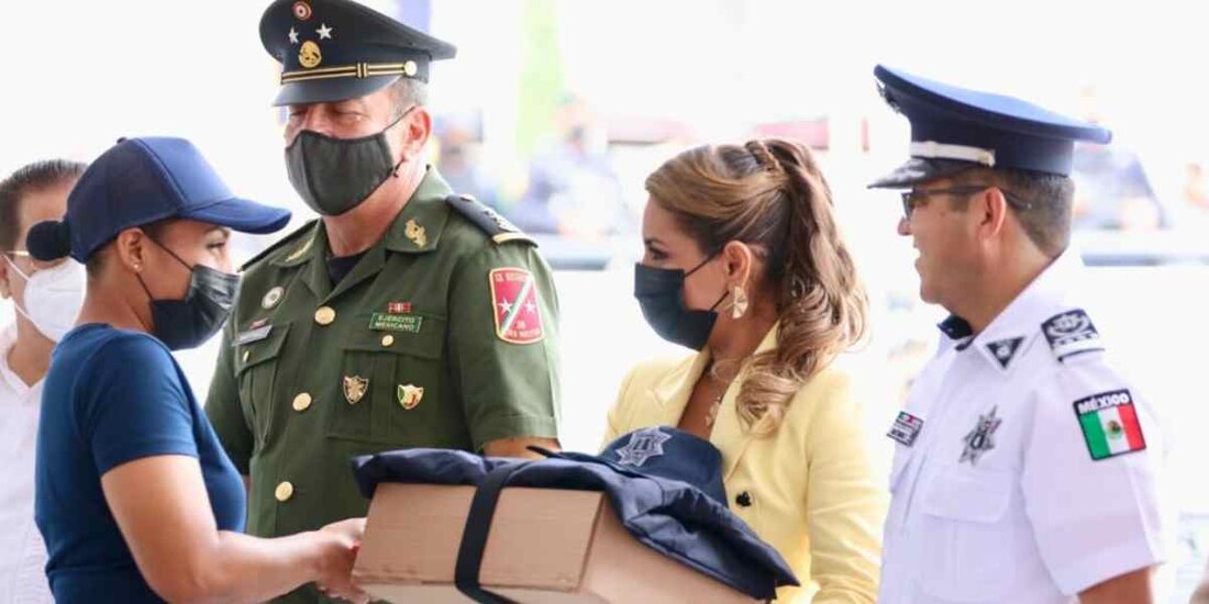 Evelyn Salgado entrega patrullas y equipamiento con más de 215 mdp de inversión.