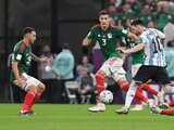Leo Messi durante el partido ante México en la Copa del Mundo Qatar 2022.