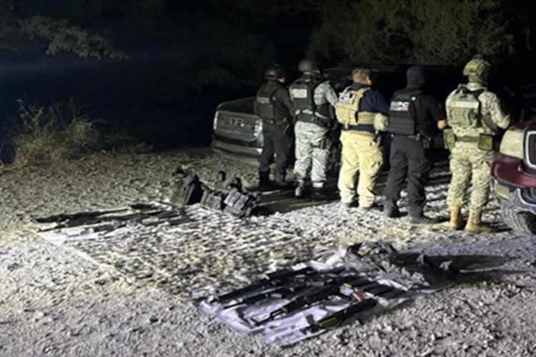 Elementos del Ejército y la Guardia Nacional realizaron patrullajes de vigilancia y reconocimiento en Ciudad Victoria.