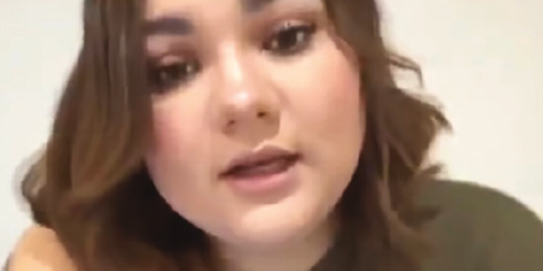 Susan Saravia, en imagen de video de sus redes sociales.