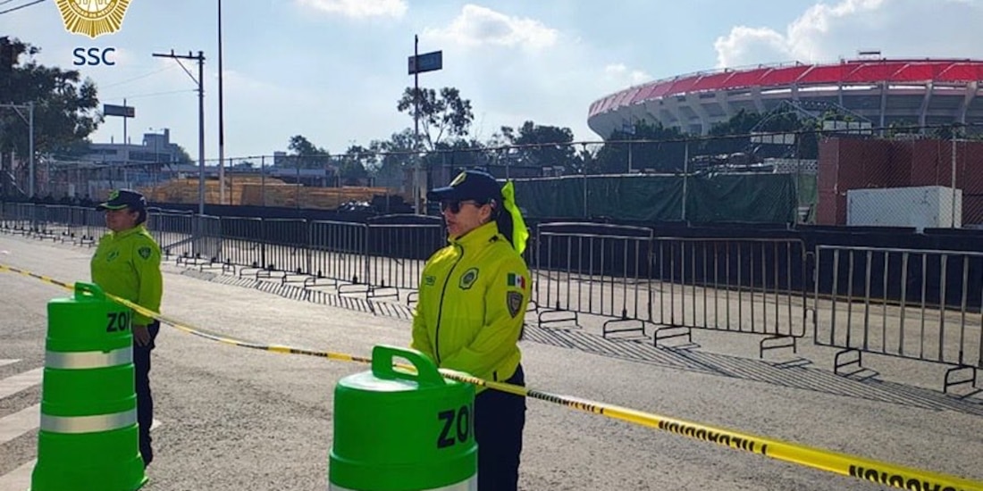 Secgob y SSC-CDMX despliegan operativo integral en Estadio Banorte y Zócalo, frente al duelo amistoso México - Portugal.