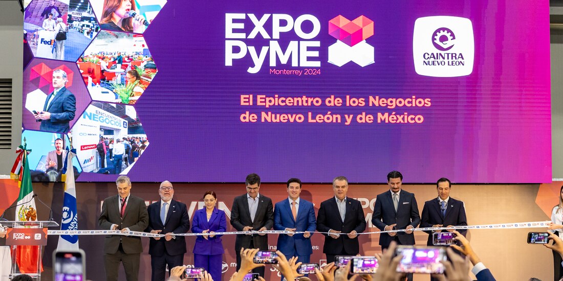 Samuel García inaugura Expo PYME 2024