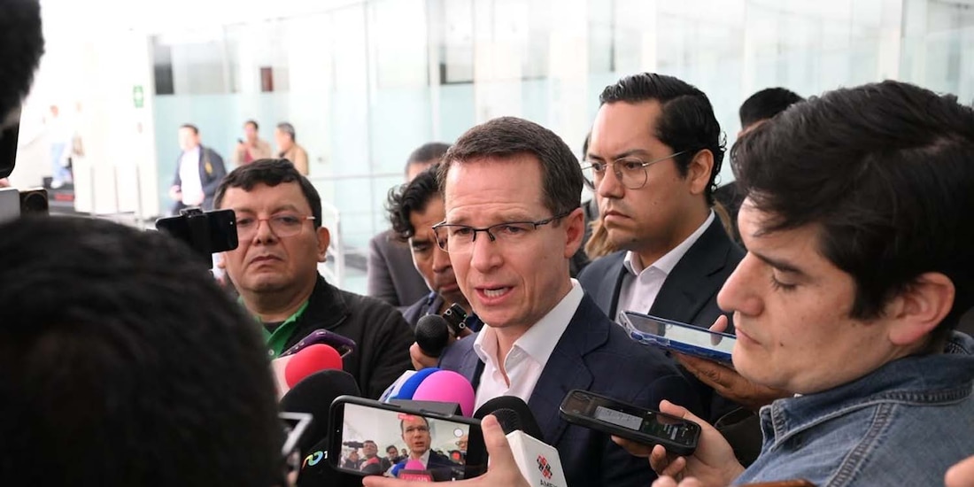 El senador Ricardo Anaya Cortés, del PAN, en declaraciones a la prensa el 15 de julio de 2026.