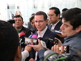 El senador Ricardo Anaya Cortés, del PAN, en declaraciones a la prensa el 15 de julio de 2026.