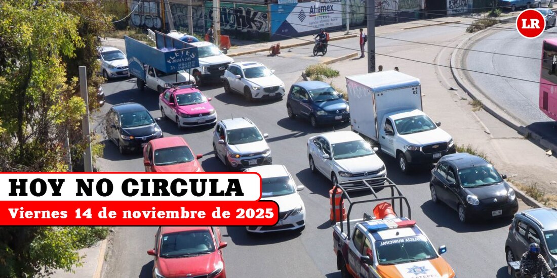 Te contamos cómo aplica el Hoy No Circula este 14 de noviembre en la ZMVM.