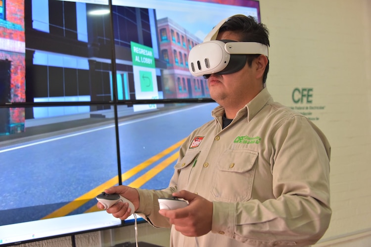 Capacitación con realidad virtual CFE