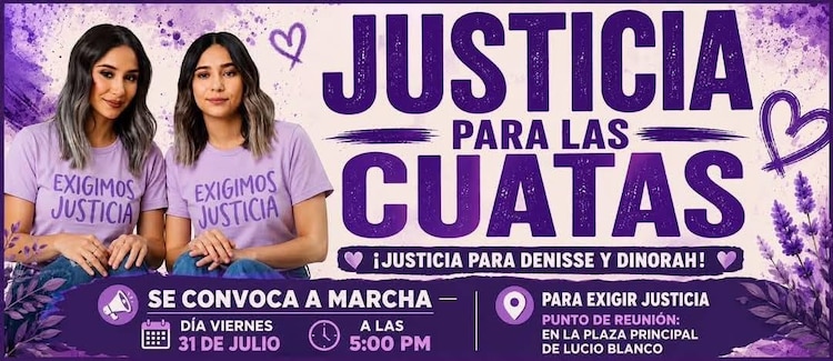 Marcha para exigir justicia por Dinorah y Denisse