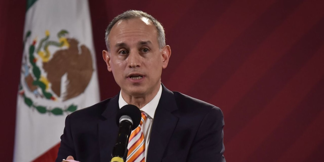 El subsecretario de Salud durante la conferencia de hoy.