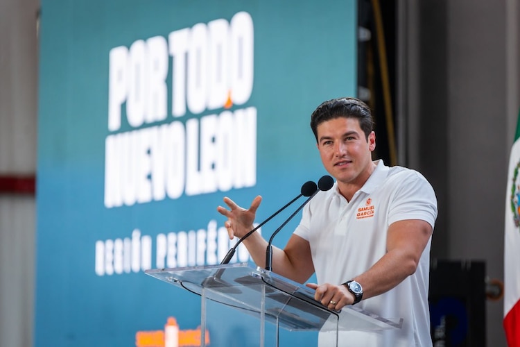 Samuel García, gobernador de Nuevo León.