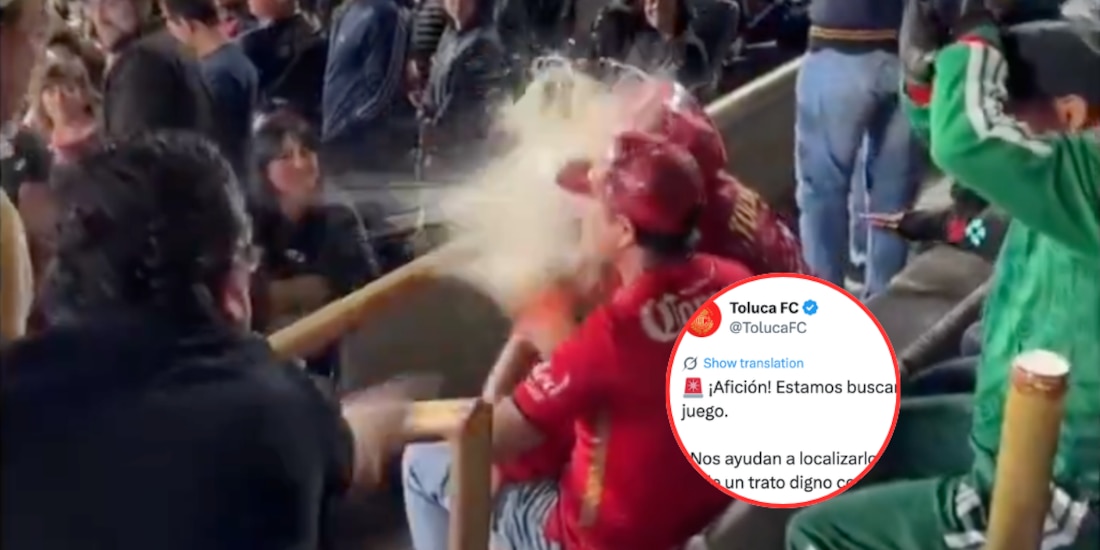 Aficionado del Toluca que fue agredido ya está siendo buscado por el club.