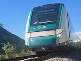 Una unidad perteneciente a la red del Tren Maya presentó un incidente técnico durante su maniobra de aproximación.
