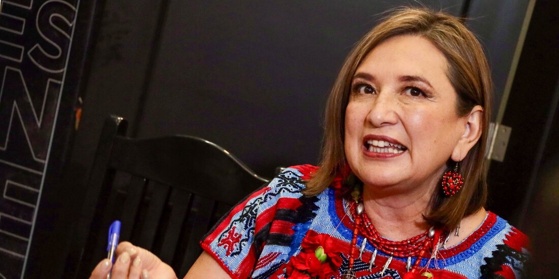 En esta imagen del 23 de julio de 2023, la senadora Xóchitl Gálvez