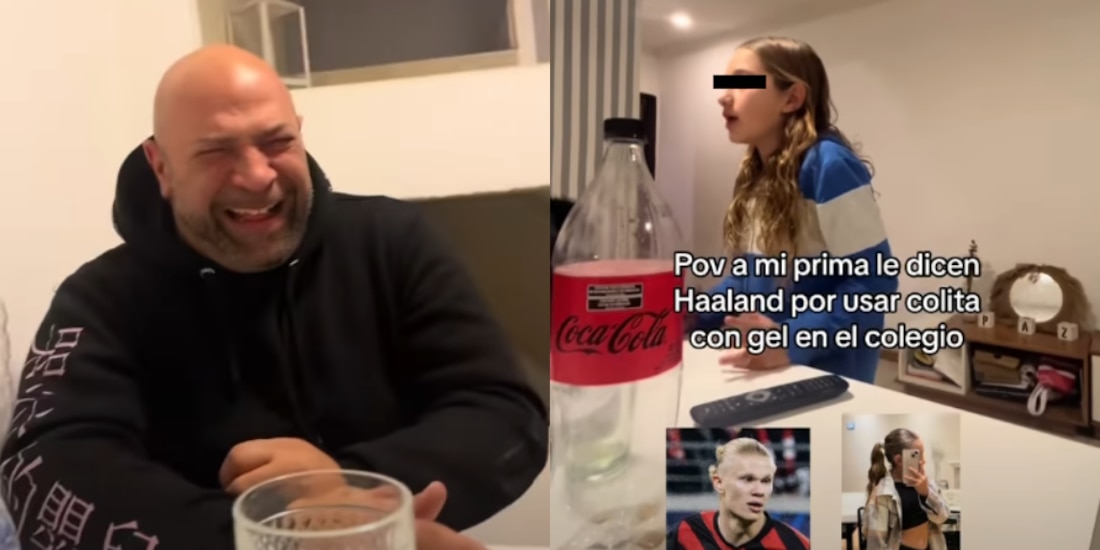 Aficionada revela que a su prima le llaman Erling Haaland.