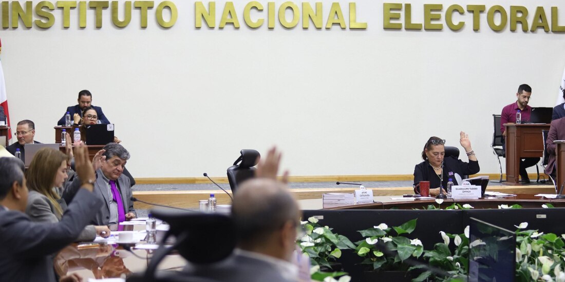 El Consejo General del INE, ayer, en sesión extraordinaria.