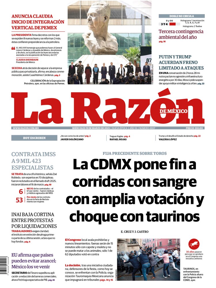 La Razón 19 marzo 2025