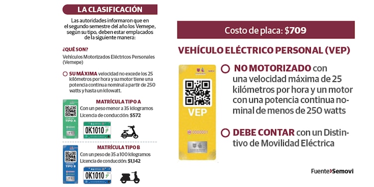 LA CLASIFICACIÓN │ Costo de placa: $709