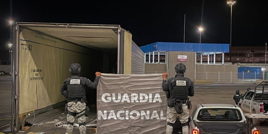 Decomiso de 537 kilos de metanfetamina y 60 de cocaína, el 7 de febrero, en Tijuana.