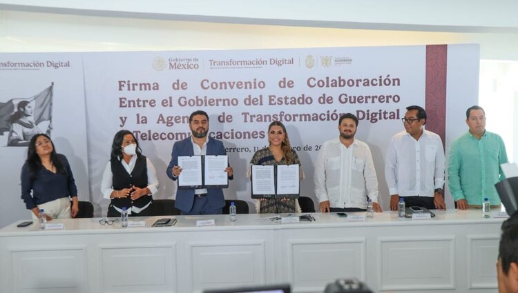 Guerrero y ATDT firman convenio para la aplicación del modelo único de digitalización.