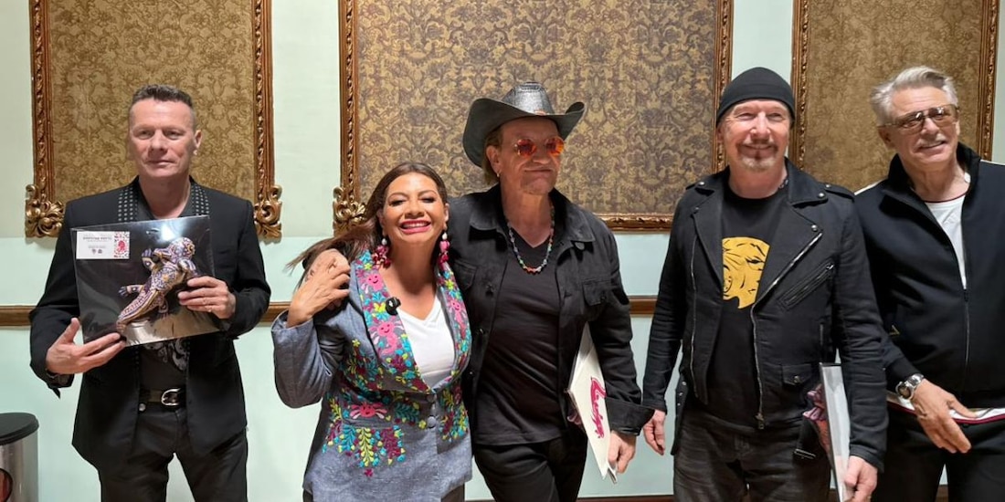Brugada celebra visita de U2 a la Ciudad de México