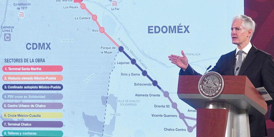 Alfredo del mazo, gobernador de Edomex, ayer, en la conferencia matutina.