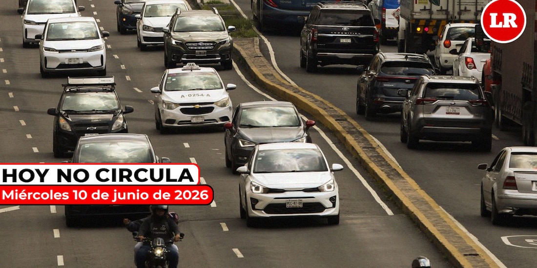 Te compartimos cómo aplica el Hoy No Circula este miércoles 10 de junio de 2026 en la Zona Metropolitana del Valle de México.