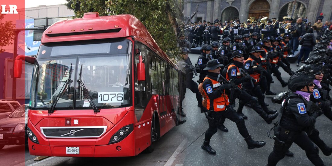 Metrobús anunció modificaciones a su servicio por el Desfile de la Policía.