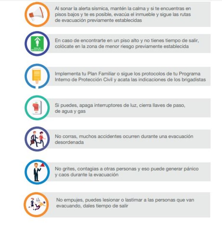 Recomendaciones de Protección Civil ante un sismo