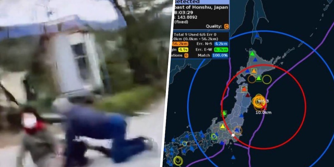 Sismo de magnitud 6.9 en el norte de Japón provoca alerta de tsunami, que fue levantada después.