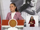 Claudia Sheinbaum este viernes en conferencia de prensa.