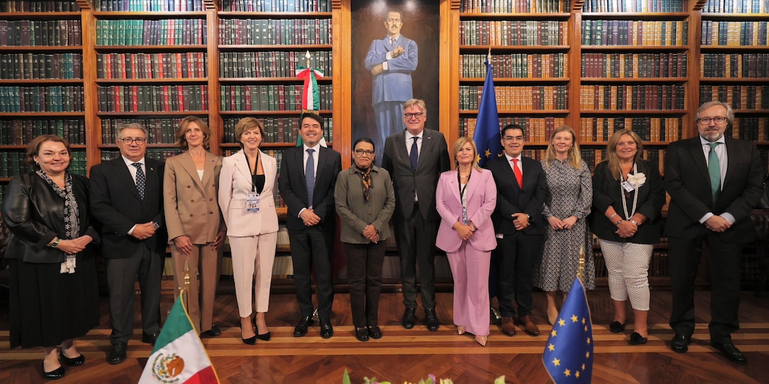 Rosa Icela Rodríguez se reunió con integrantes del Parlamento Europeo.