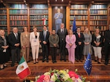 Rosa Icela Rodríguez se reunió con integrantes del Parlamento Europeo.