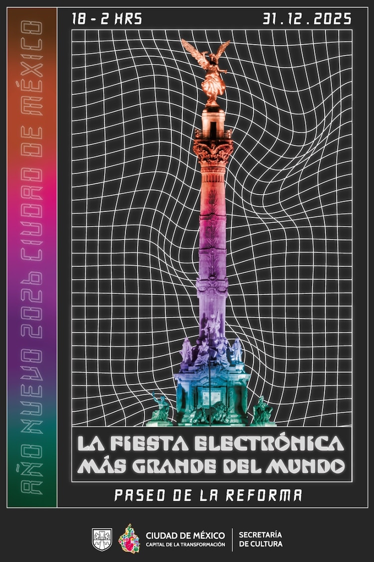 Ciudad de México recibirá el 2026 con un concierto de música electrónica en Paseo de la Reforma.