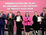 Delfina Gómez presenta el Plan de Desarrollo del Edomex “Mandato del Pueblo para el Cambio”.