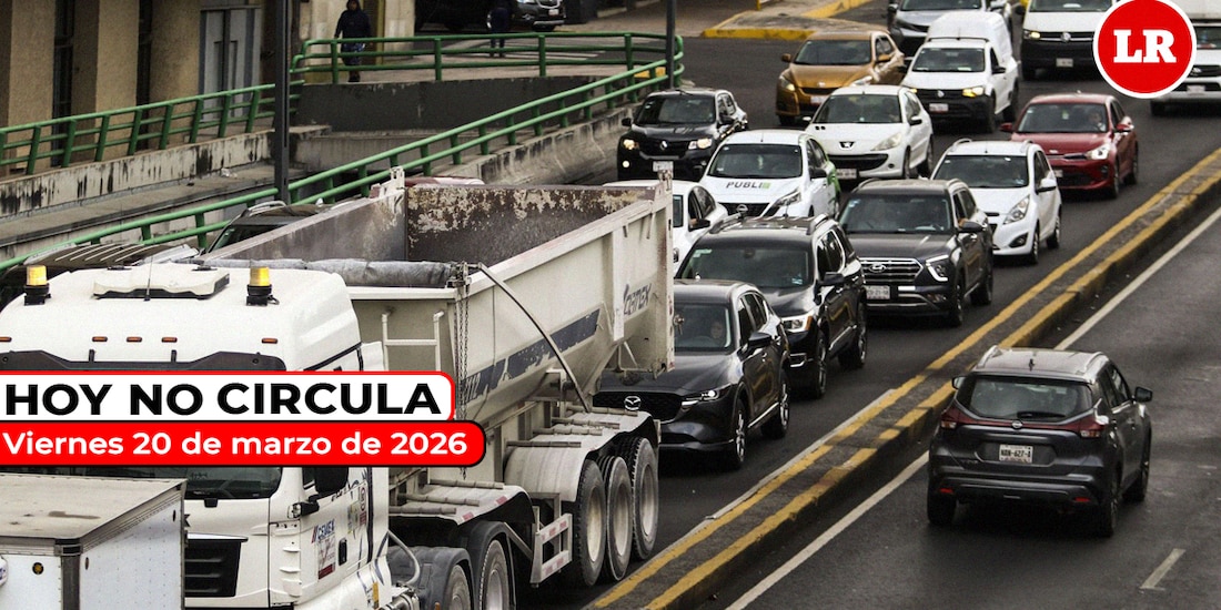 Revisa cómo aplica el Hoy No Circula este viernes 20 de marzo de 2026 en la Ciudad de México y el Estado de México.