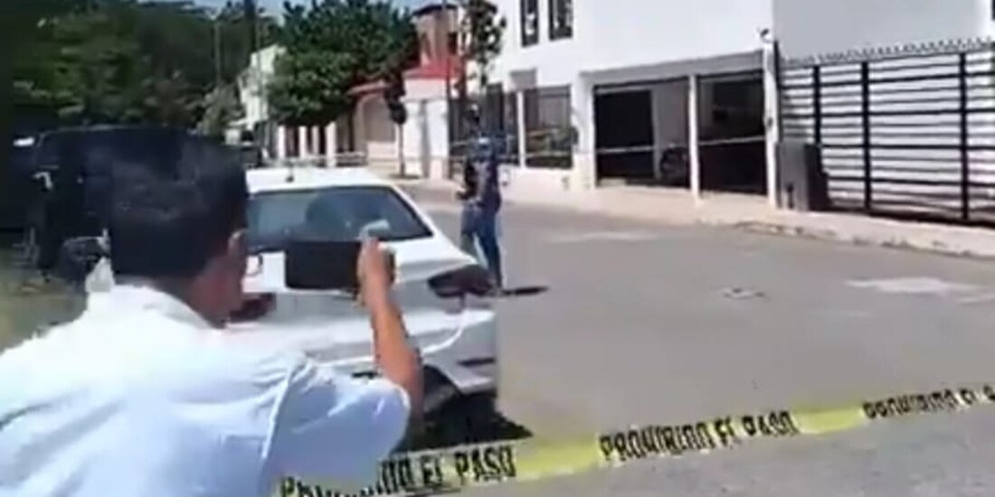 En este lugar de Ciudad Victoria fue atacado a balazos el magistrado Édgar Danés Rojas, el pasado 21 de agosto.