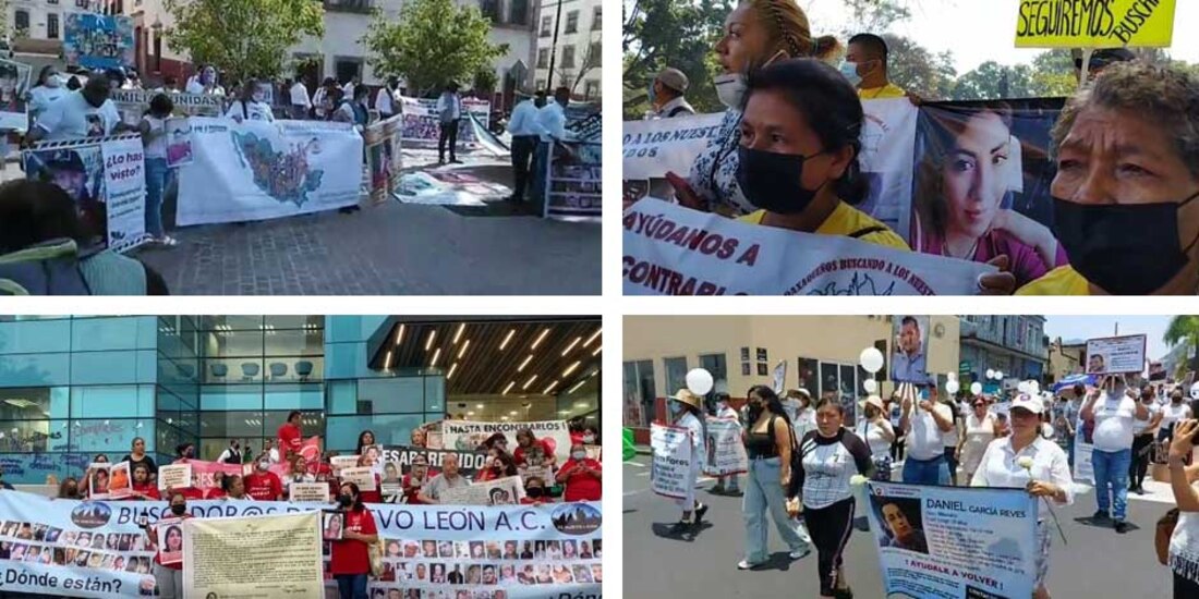 Madres buscadoras marchan por sus hijos desaparecidos en varios estados del país