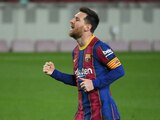 Lionel Messi durante un encuentro con el Barcelona este año.