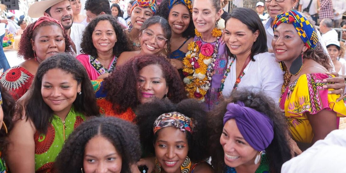 Claudia Sheinbaum, en acapulco, Guerrero.