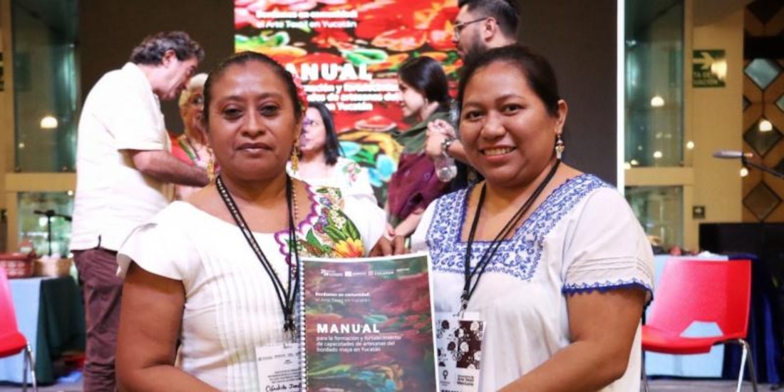 “El bordado Maya de Yucatán. Patrimonio vivo”, considerado único en su tipo en México.