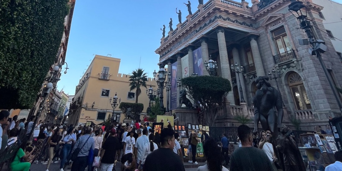 Las calles de Guanajuato no lucieron abarrotadas como otros años.