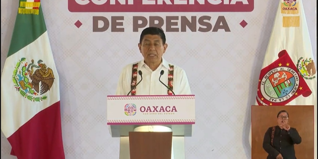 Salomón Jara en conferencia de prensa.
