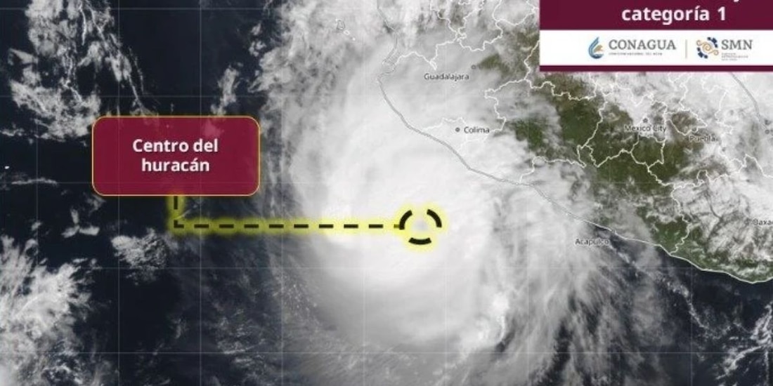 Huracán ‘Trudy’ sigue en categoría 1,