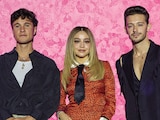 De izq. a der., Michael Ronda, Karol Sevilla y Ruggero Pasquarelli, ayer.