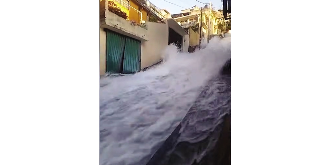 EL TORRENTE, ayer, en Torres de Potrero.