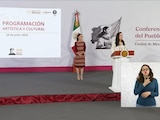La Presidenta de México y la Secretaria de Cultura.