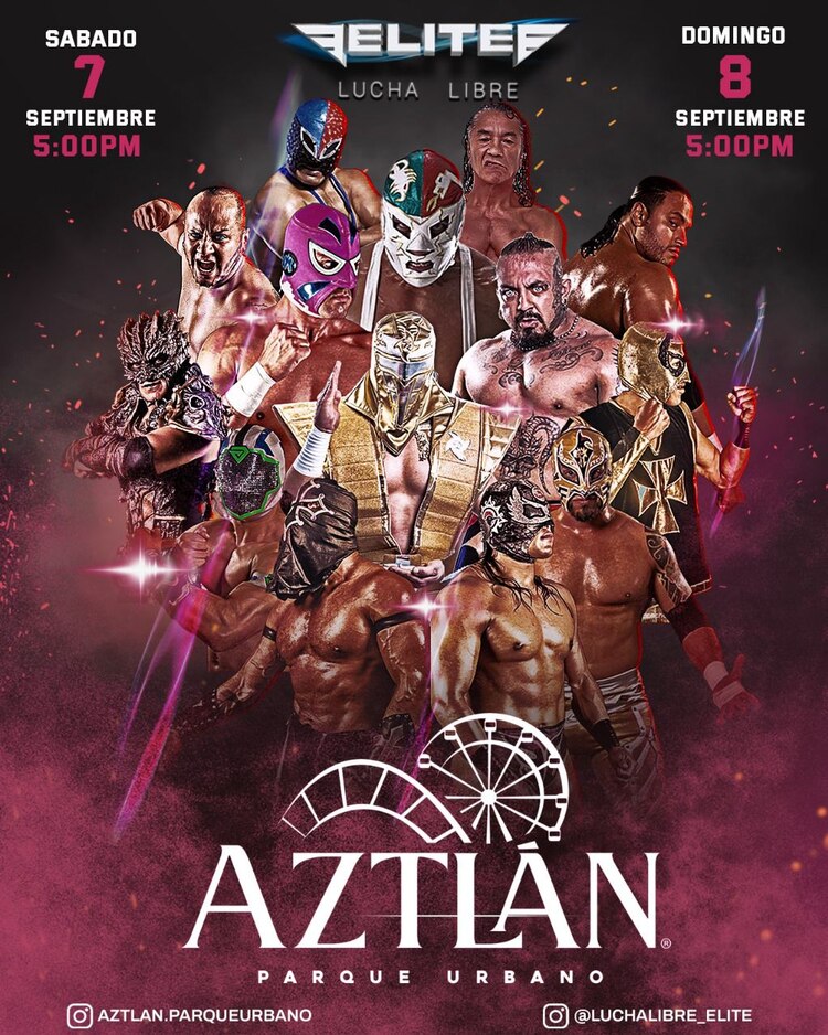 Aztlán Parque Urbano será el anfitrión de un inolvidable evento de lucha libre