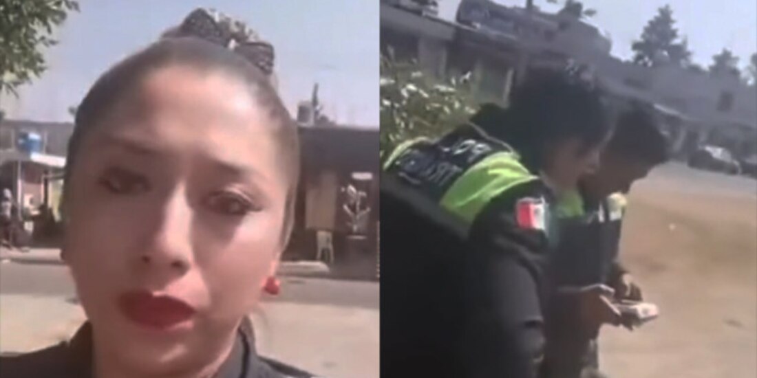 La mujer policía dice que sus compañeros no debieron multarla, sino avisarle que estaba en un lugar de estacionamiento prohibido.