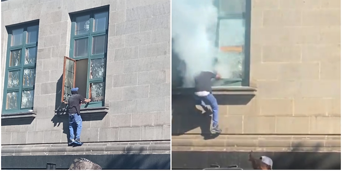 Manifestantes provocaron destrozos en el edificio de la SCJN durante la "Marcha Generación Z".