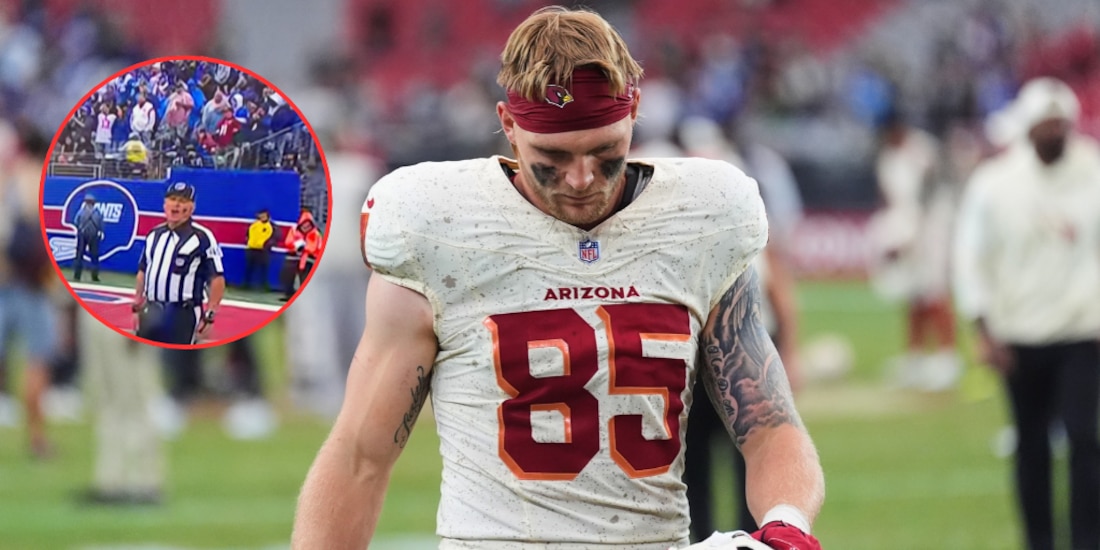 Trey McBride fue insultado por un árbitro.