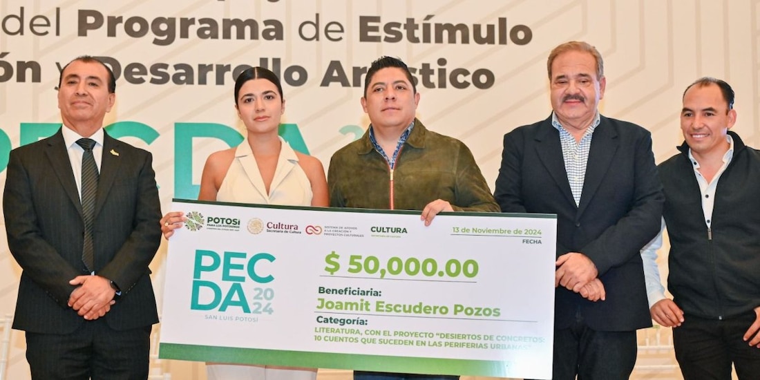 Ricardo Gallardo brinda más apoyo a artistas de San Luis Potosí.